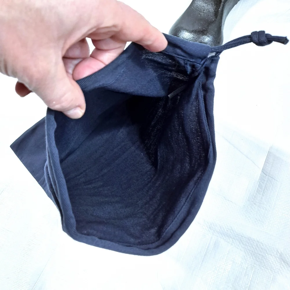 Ralph Lauren Navy Blue Dust Cover Cotton Drawstring Pouch Bag